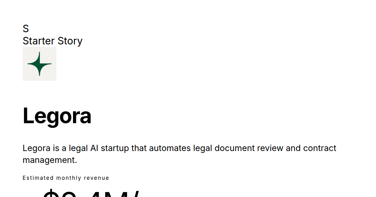 Legora: Revenue, Growth & Monetization · Starter Story