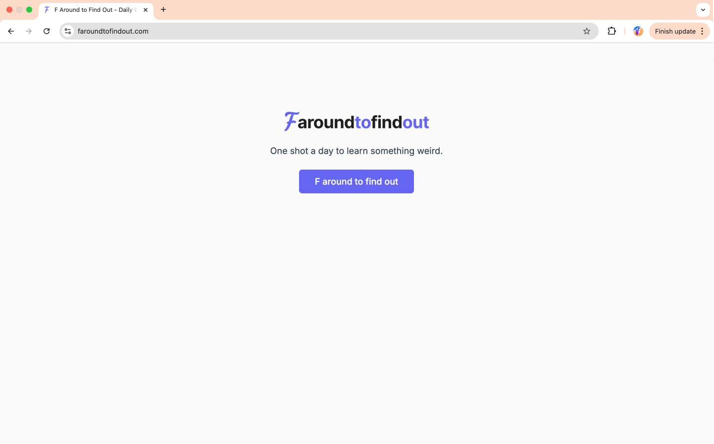 faroundtofindout website screenshot