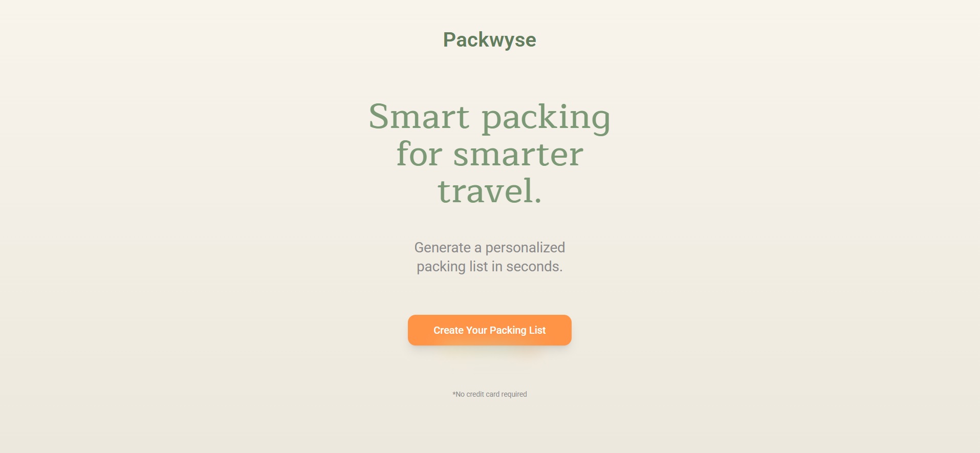 Packwyse website screenshot