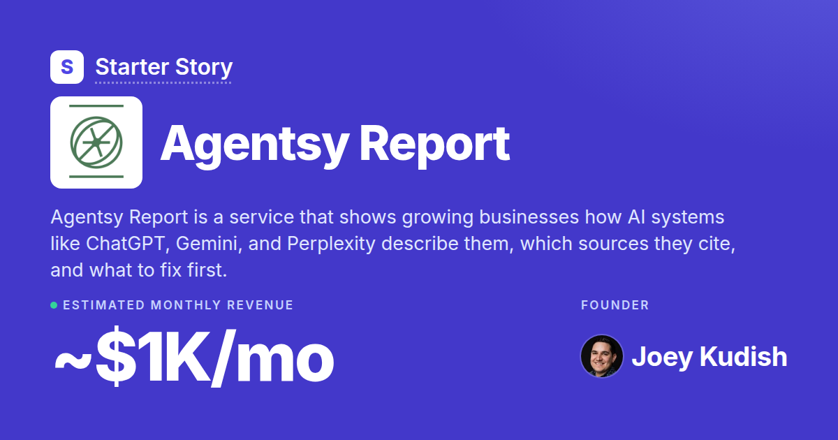 Agentsy Report: Revenue, Growth & Monetization · Starter Story