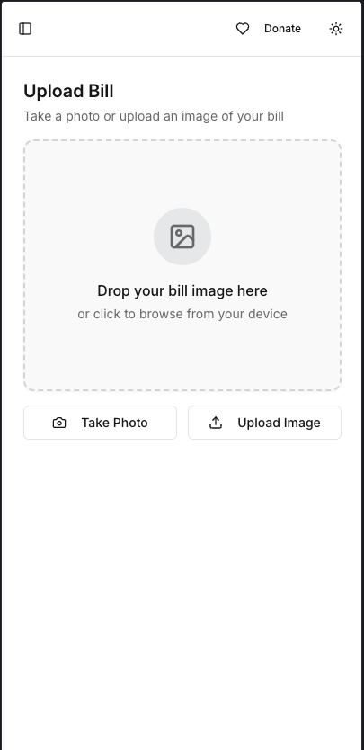 Check Split AI website screenshot