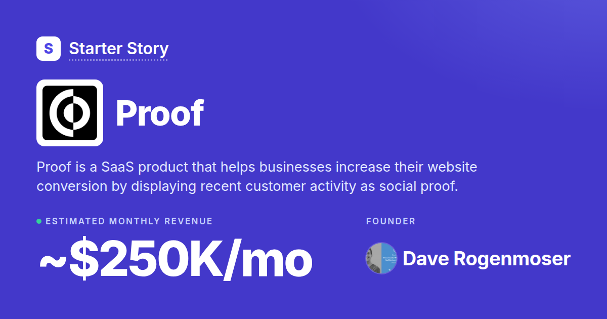 How Proof Makes Money · Starter Story