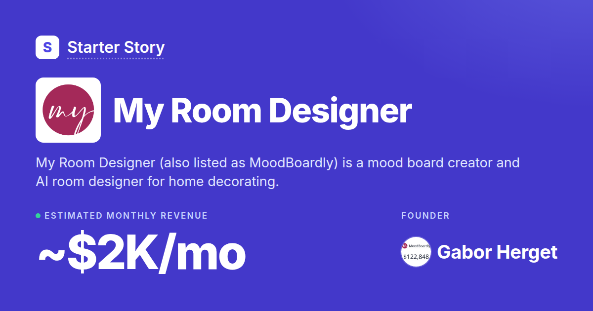 How My Room Designer Grew · Starter Story