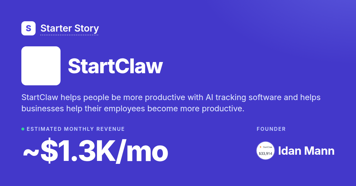 StartClaw: Revenue, Growth & Monetization · Starter Story