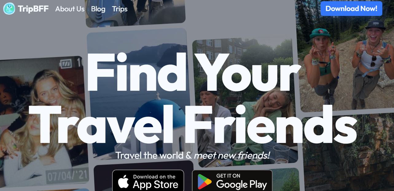 TripBFF home page