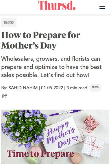 check out the full post [here](https://thursd.com/posts/how-to-prepare-for-mothers-day)