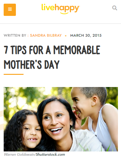 check out the full post [here](https://www.livehappy.com/giving/7-tips-for-a-memorable-mothers-day)