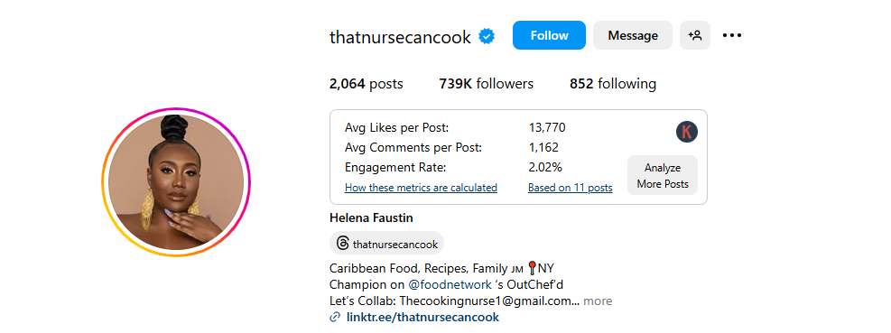 That Nurse Can Cook IG