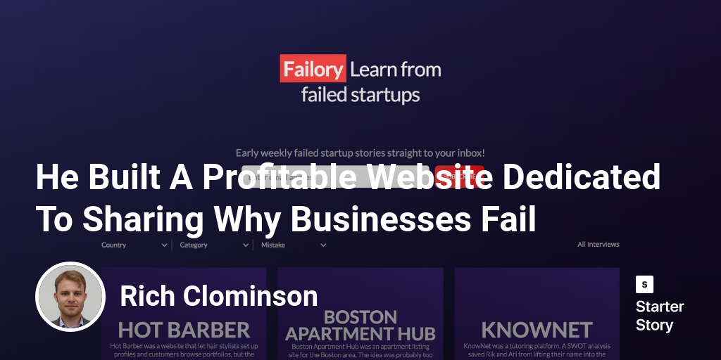 He Built A Profitable Website Dedicated To Sharing Why Businesses ...