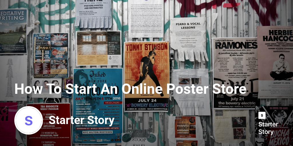 How To Start An Online Poster Store