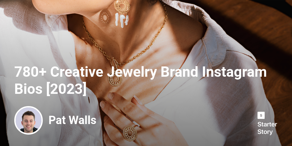 780+ Creative Jewelry Brand Instagram Bios [2024]