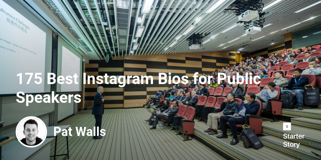 175 Best  Instagram Bios for Public Speakers