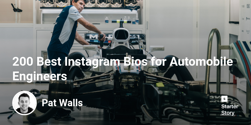 200 Best  Instagram Bios for Automobile Engineers