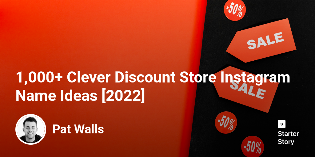 1,000+ Clever Discount Store Instagram Name Ideas [2024]