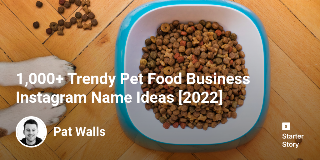 1,000+ Trendy Pet Food Business Instagram Name Ideas [2024]