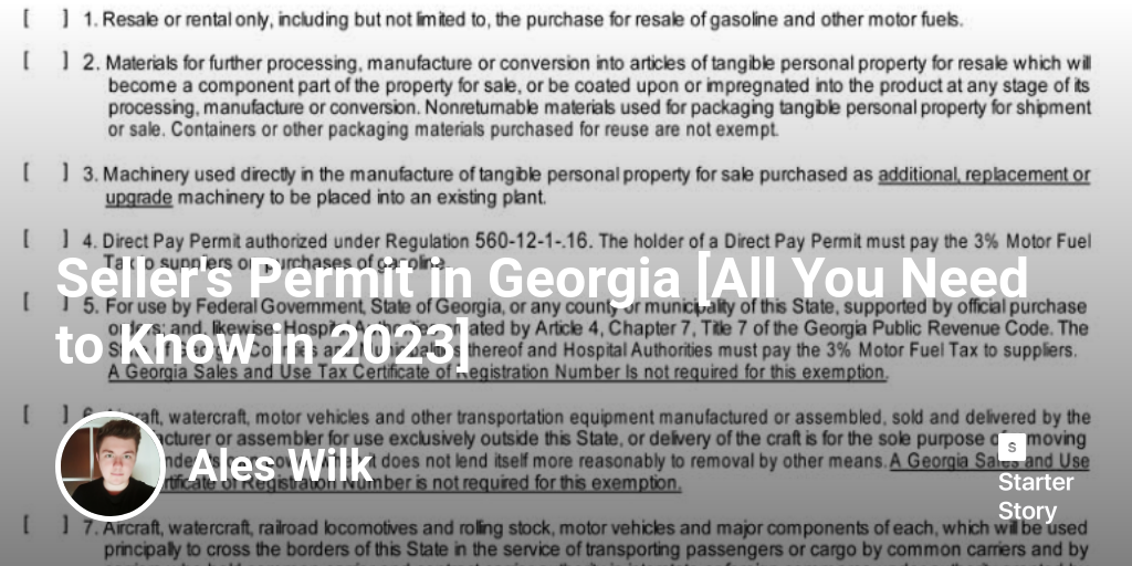 Seller's Permit in Georgia [All You Need to Know in 2024]