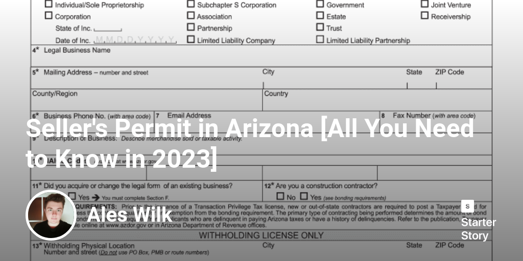 Seller's Permit in Arizona [All You Need to Know in 2024]