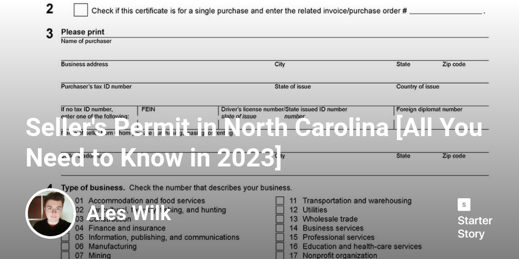 Seller's Permit in North Carolina [All You Need to Know in 2024]