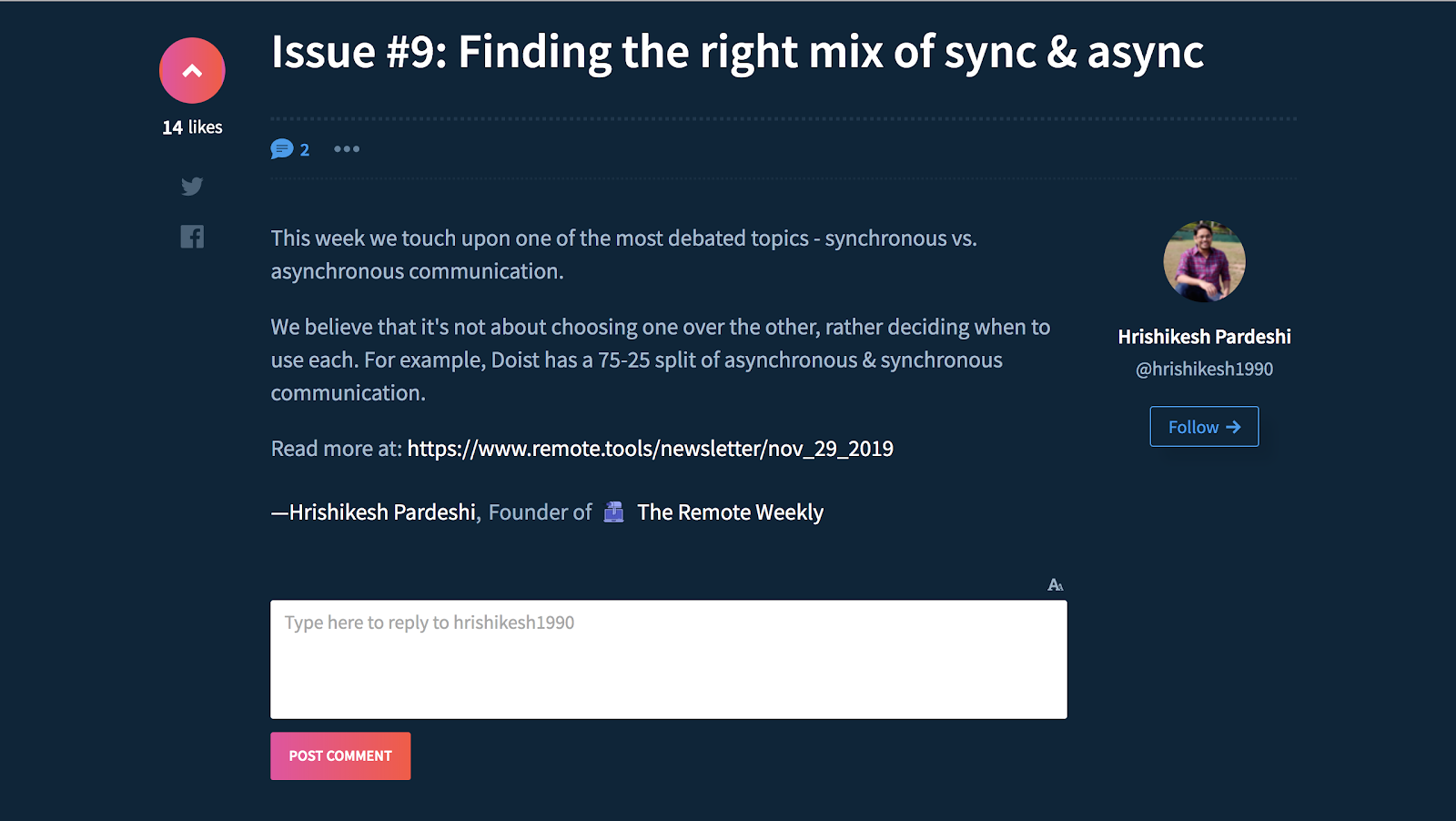 on-launching-a-website-focused-on-the-remote-community