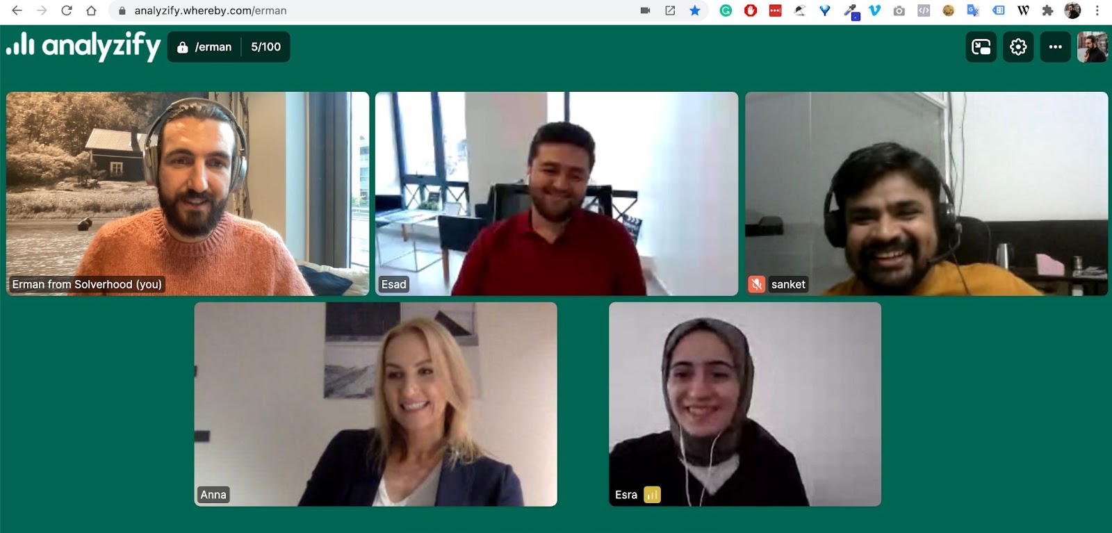 Analyzify Team Remote Meeting
