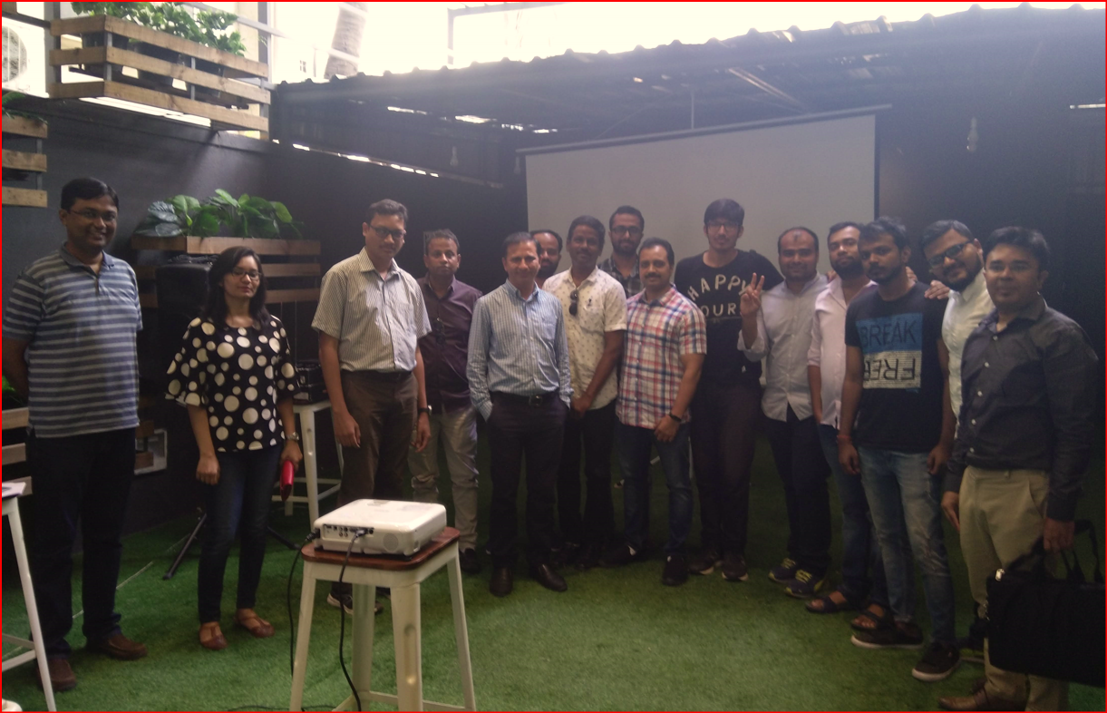 An image from meetup we conducted with out clients, team, and community members.