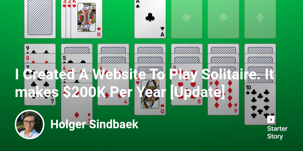 I Created A Website To Play Solitaire. It makes $200K Per Year
